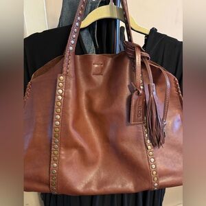 Old Trend Genuine Leather Birch Tote Bag-Brown- Slightly used